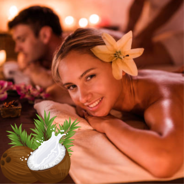 Couples Full Body Warm Coconut Oil Massage - 1hr